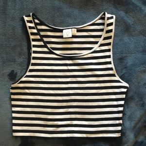 Stripped Crop Top